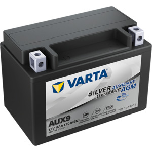 Auto's VARTA Silver Dynamic Auxiliary AUX9 12V 9Ah 130A (CCA) 151x87x106 2.9kg Batteryhouse