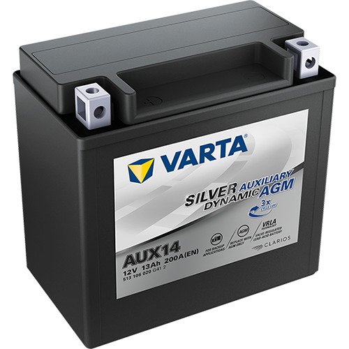 VARTA Silver Dynamic Auxiliary AUX14 12V 13Ah 200A (CCA) 150x87x146 4.6kg