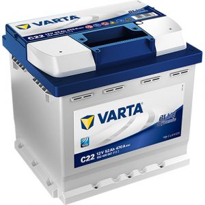 Auto's VARTA Blue Dynamic C22 12V 52Ah 470A (CCA) 207x175x190 12.4kg Batteryhouse