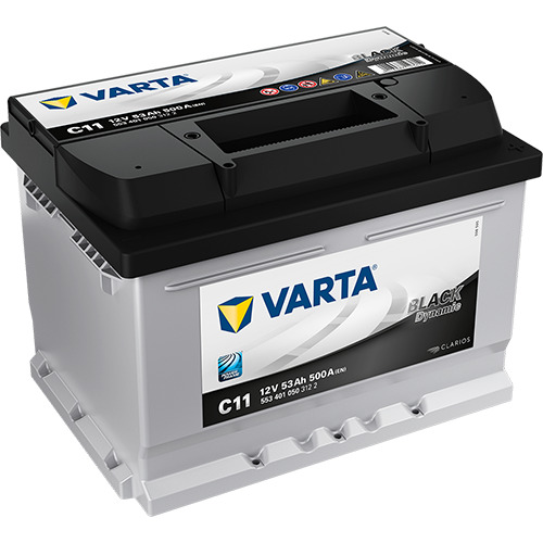 VARTA Black Dynamic C11 12V 53Ah 500A (CCA) 242x175x175 13.3kg
