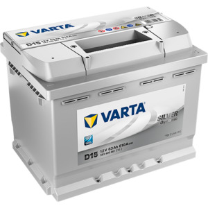 Auto's VARTA Silver Dynamic D15 12V 63Ah 610A (CCA) 242x175x190 14.8kg Batteryhouse