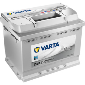 Auto's VARTA Silver Dynamic D39 12V 63Ah 610A (CCA) 242x175x190 14.8kg Batteryhouse