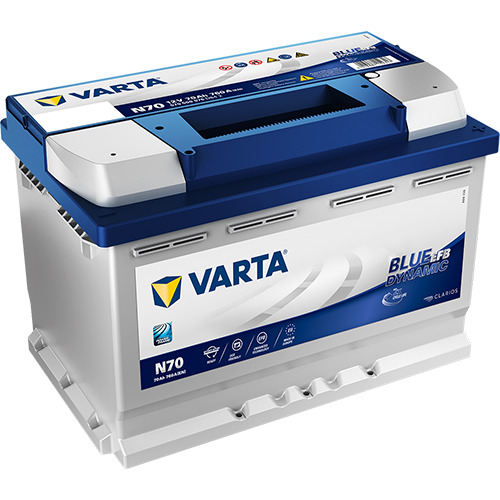 VARTA Blue Dynamic EFB N70 12V 760A (CCA) 278x175x190 19.5kg | Batteryhouse – Autoaccu of autobatterij kopen