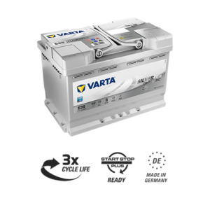Auto's VARTA Start-Stop Silver Dynamic AGM E39 12V 70Ah 760A (CCA) 278x175x190 20.4kg Batteryhouse