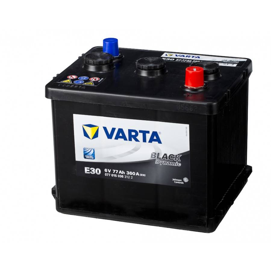 VARTA Black Dynamic 6V 6V 77Ah 360A (CCA) 216x170x191 11.9kg – Autoaccu of autobatterij kopen